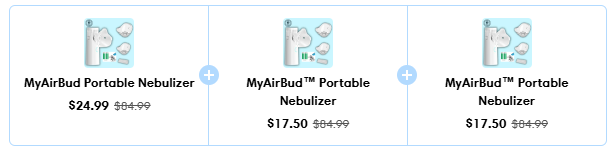 borg's MyAirBud Portable Nebulizer (single)