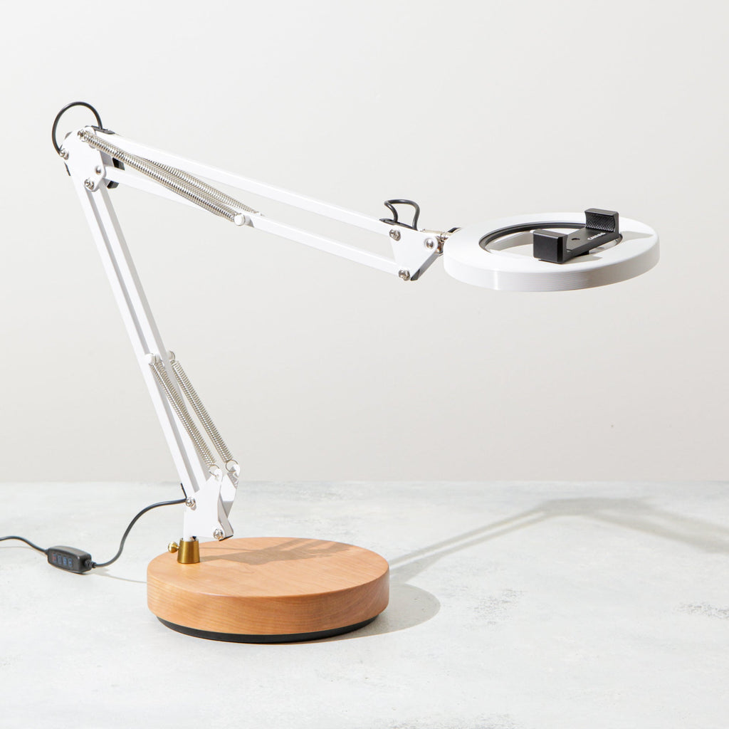 Canvas Lamp with Weighted Base