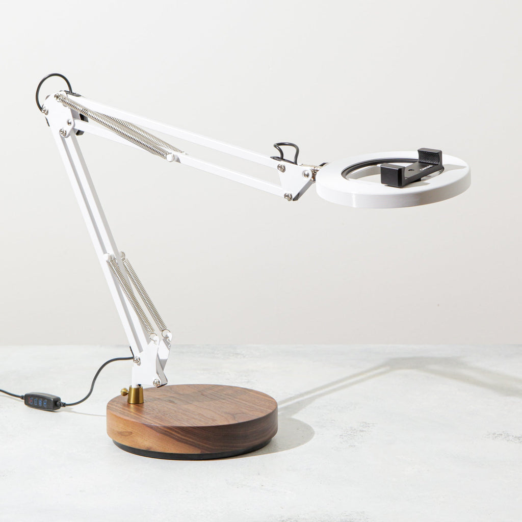 Canvas Lamp with Weighted Base