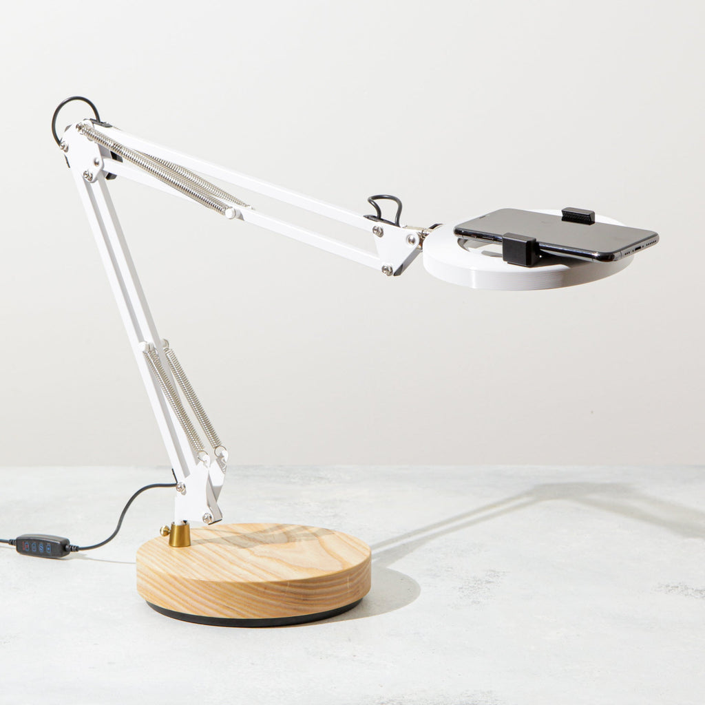Canvas Lamp with Weighted Base