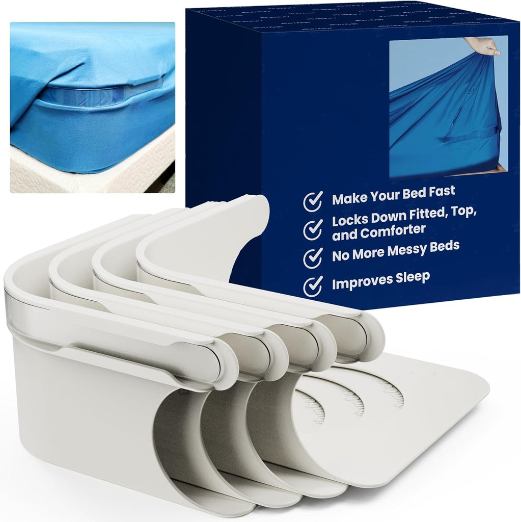Sheet Holders - Secure Bed Sheets Firmly in Place - 4 Pack