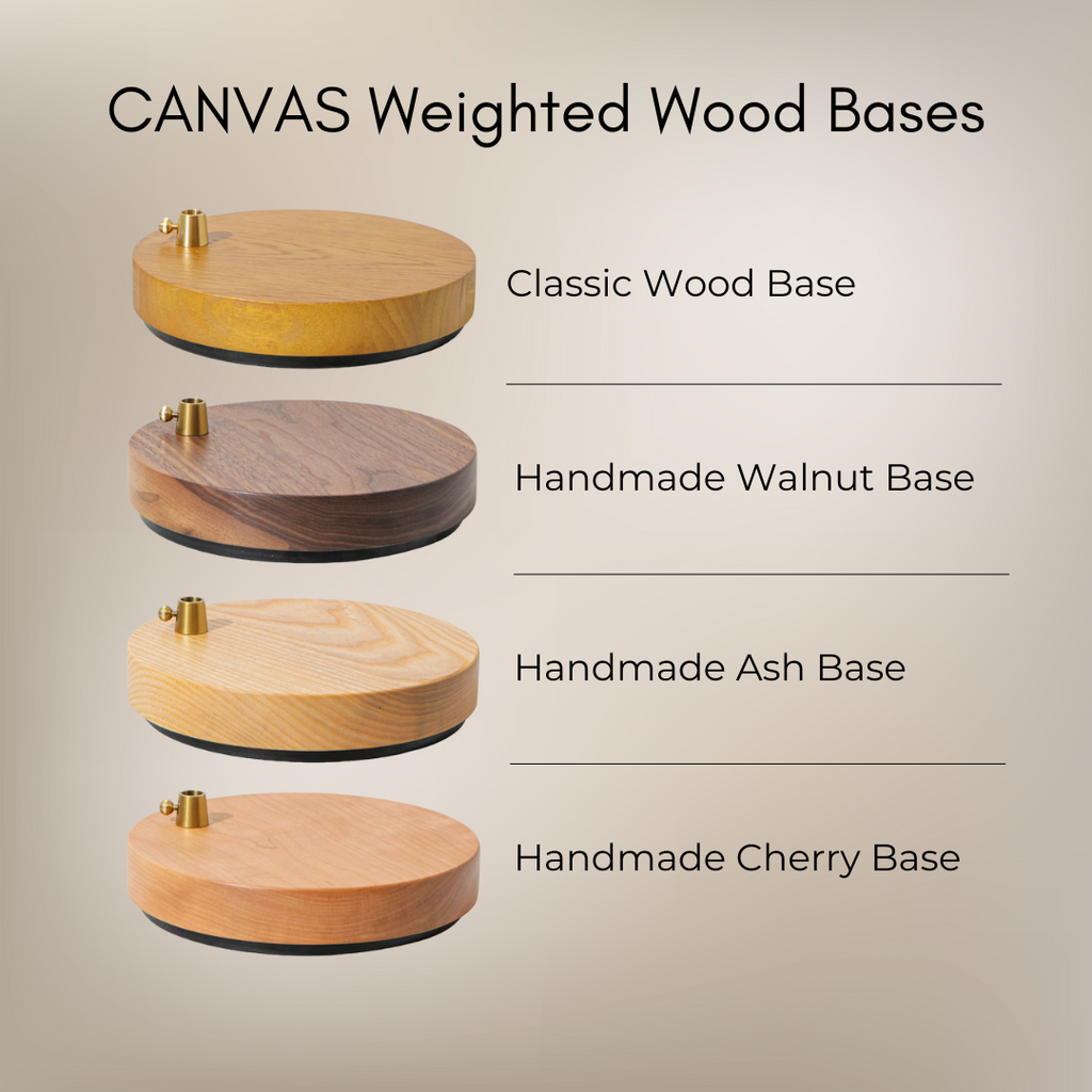 Canvas Lamp with Weighted Base
